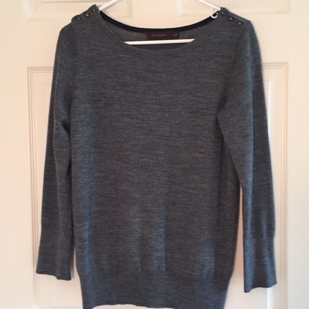 Grey crew neck